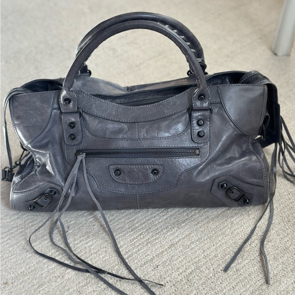 BALENCIAGA MOTOCROSS CLASSIC CITY SHOULDER BAG